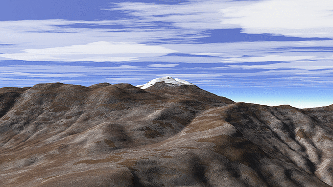 トムラウシ山 3Dイメージ
