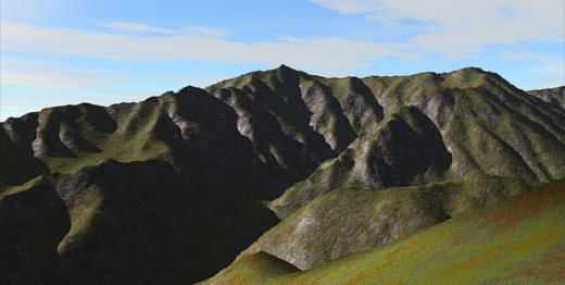 笠ヶ岳 3Dイメージ
