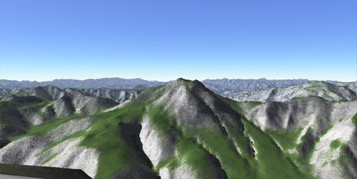 焼岳 3Dイメージ