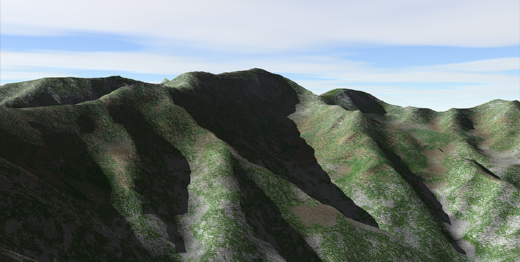 木曽駒ヶ岳 3Dイメージ