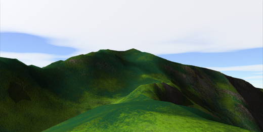 仙丈ヶ岳 3Dイメージ